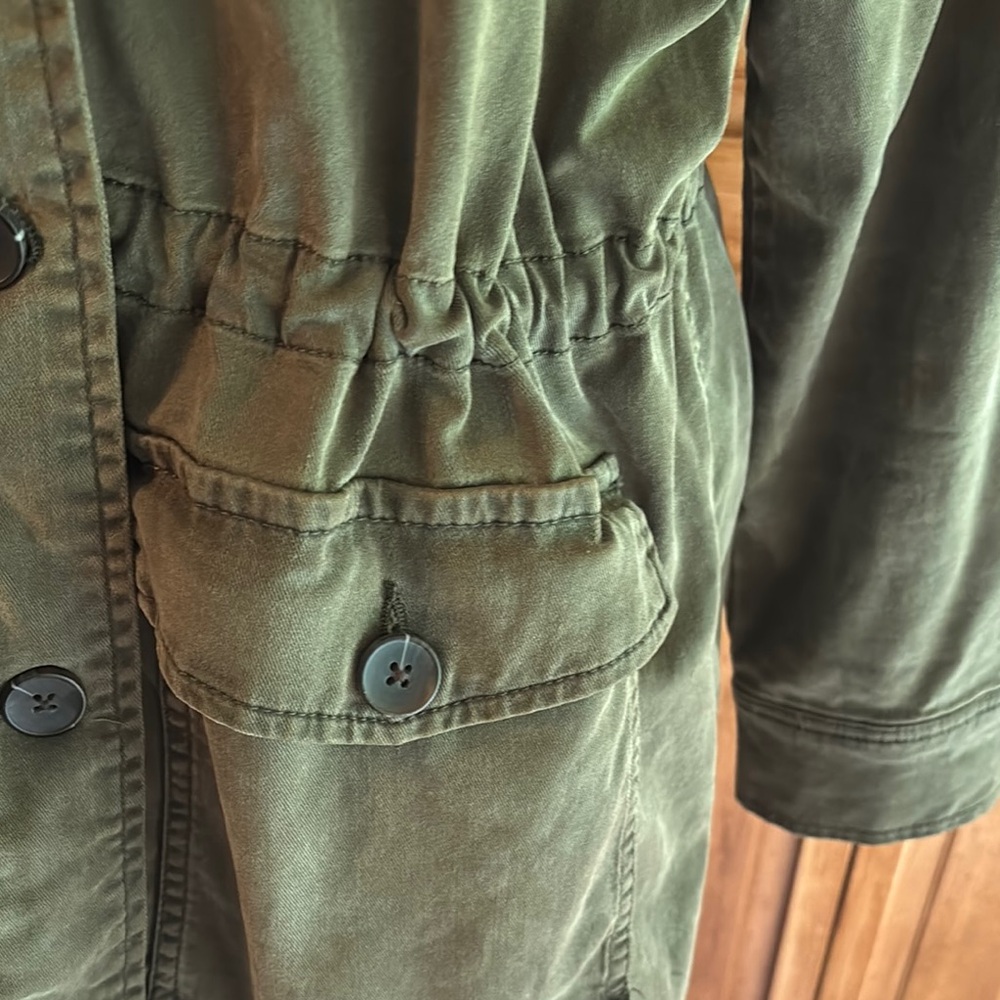 Lucky Brand Olive Night Utility distressed Jacket in XL - Picture 4 of 14